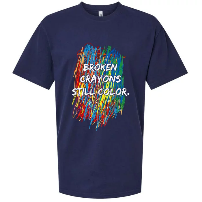 Broken Crayons Still Color Sueded Cloud Jersey T-Shirt