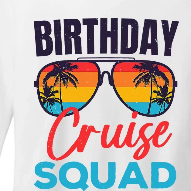 Birthday Cruise Squad Funny Cruising Boat Party Vacation Womens CVC Long Sleeve Shirt