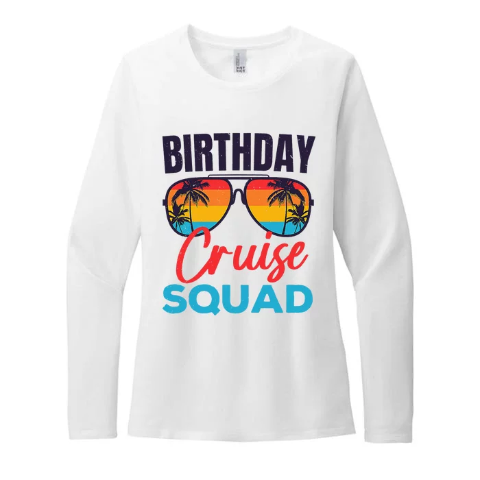 Birthday Cruise Squad Funny Cruising Boat Party Vacation Womens CVC Long Sleeve Shirt