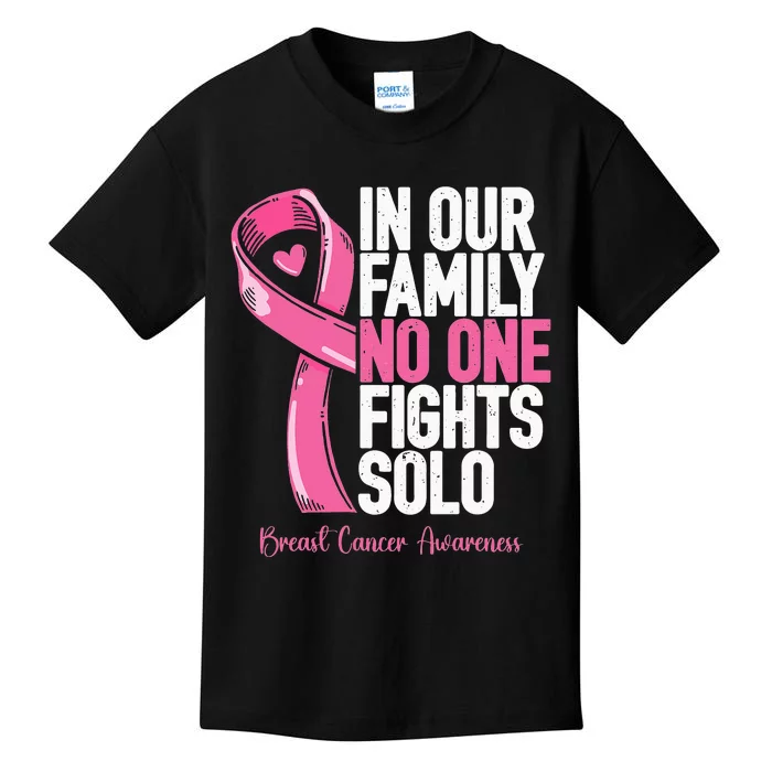 Breast Cancer Support Family  Breast Cancer Awareness Kids T-Shirt