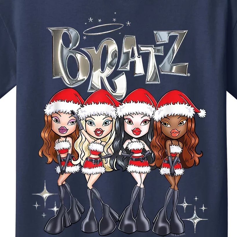 Bratz Christmas SantaS Helpers Outfits Group Shot Kids T-Shirt