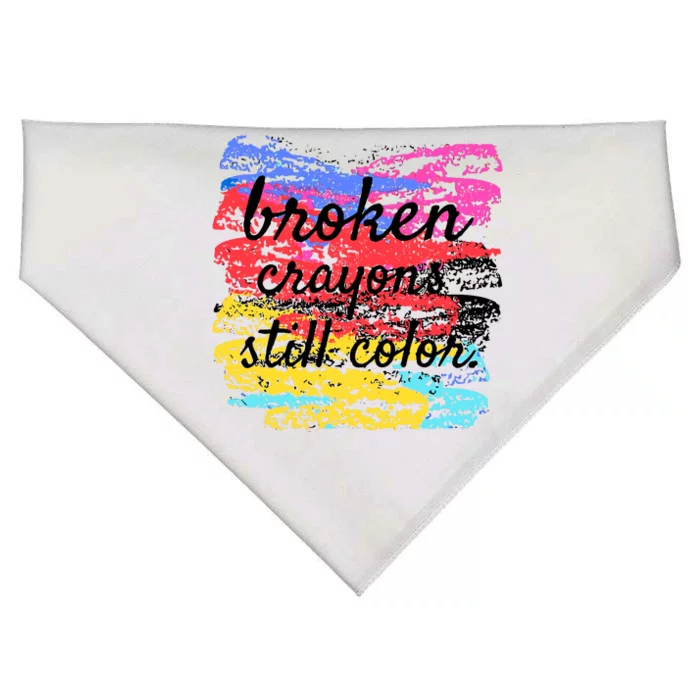 Broken Crayons Still Color USA-Made Doggie Bandana