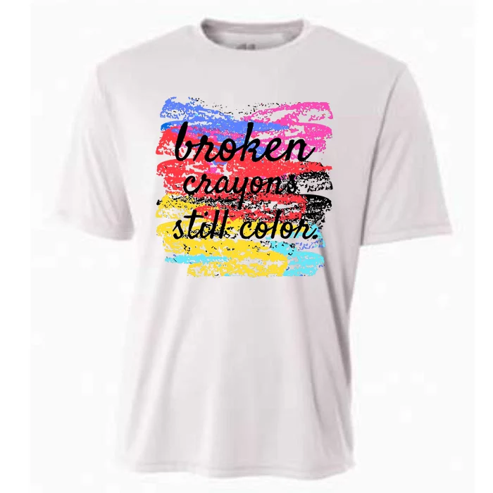 Broken Crayons Still Color Cooling Performance Crew T-Shirt