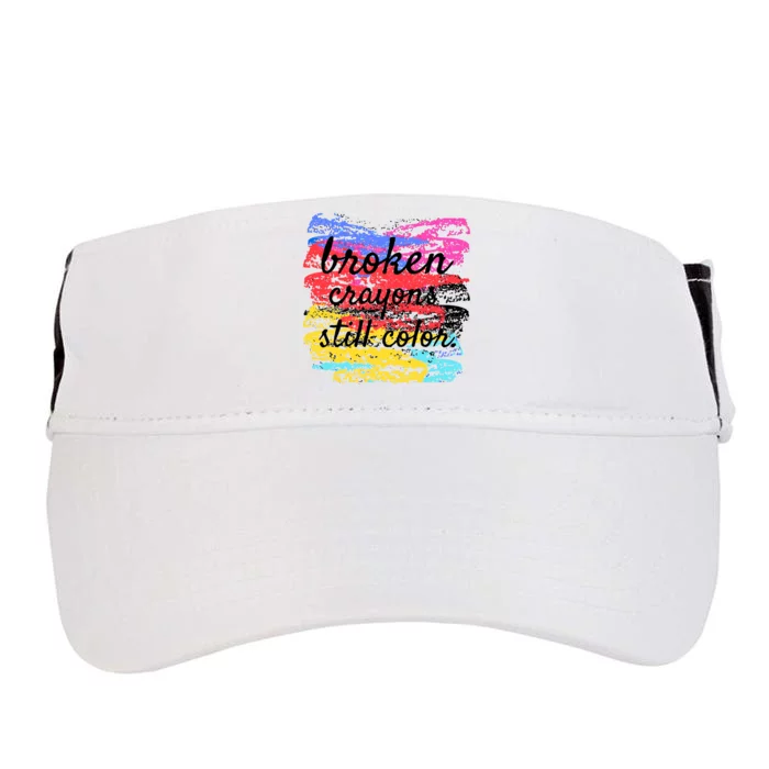 Broken Crayons Still Color Adult Drive Performance Visor