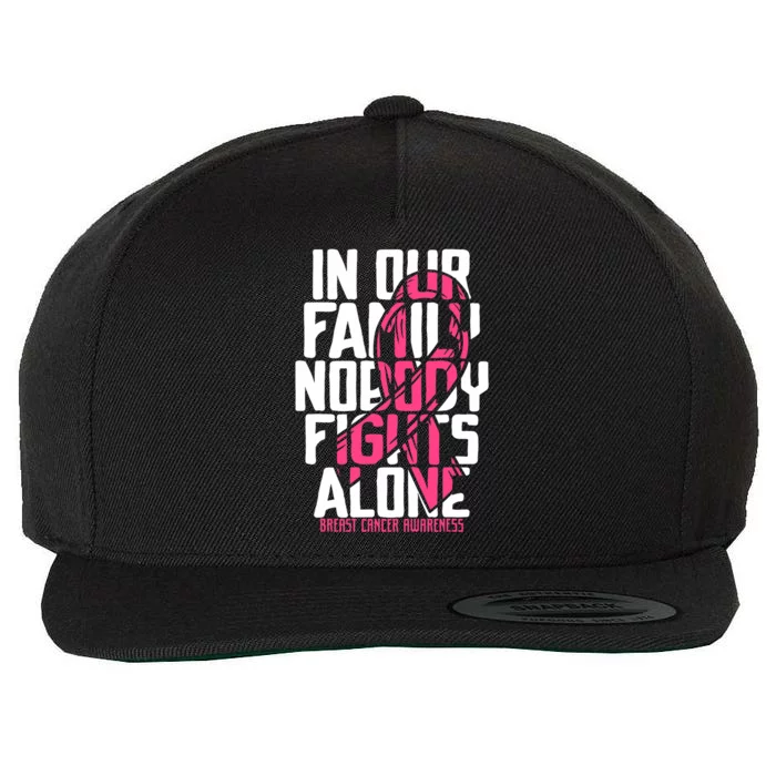 Breast Cancer Support Breast Cancer Awareness Wool Snapback Cap