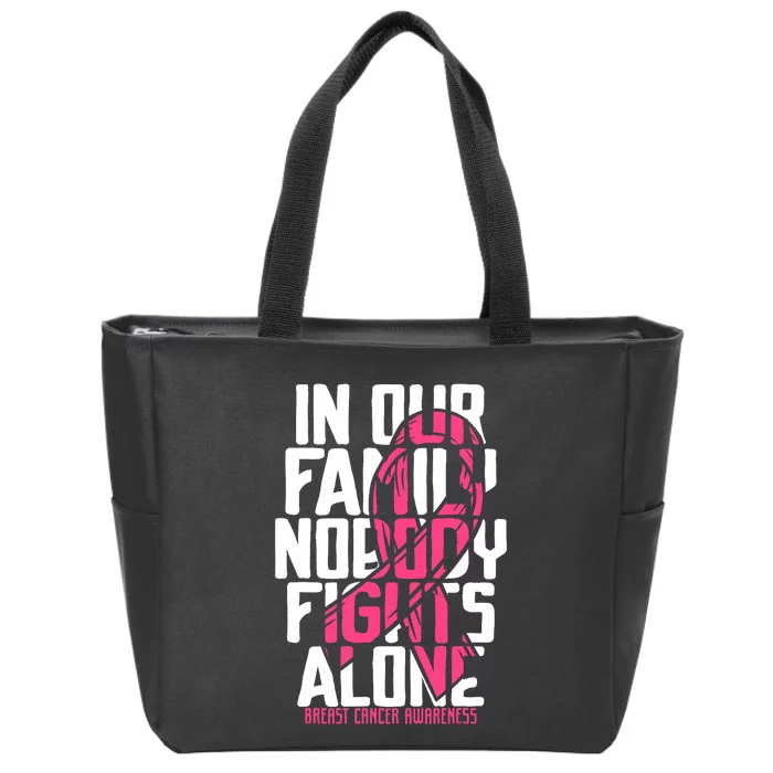 Breast Cancer Support Breast Cancer Awareness Zip Tote Bag