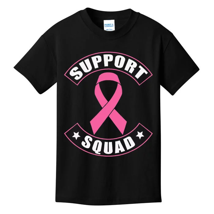 Breast Cancer Support Squad Kids T-Shirt