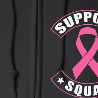 Breast Cancer Support Squad Full Zip Hoodie