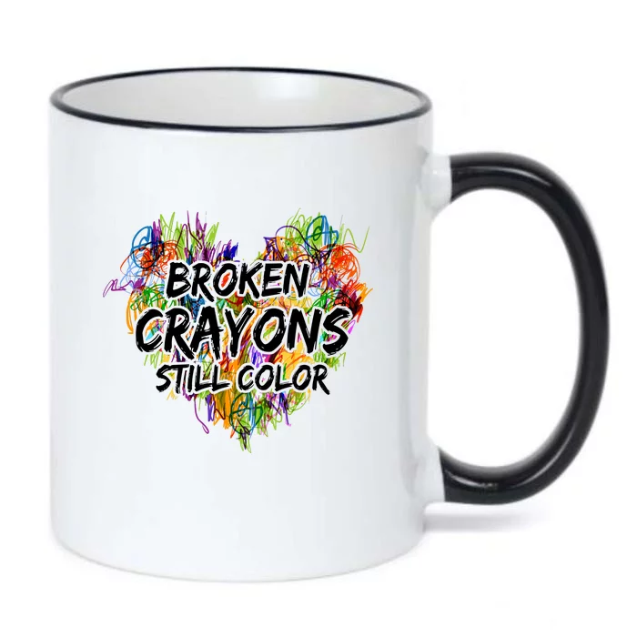 Broken Crayons Still Color Black Color Changing Mug