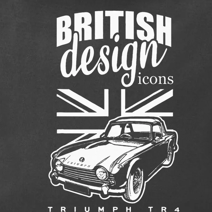 British Classic Super Car Triumph TR4 Zip Tote Bag