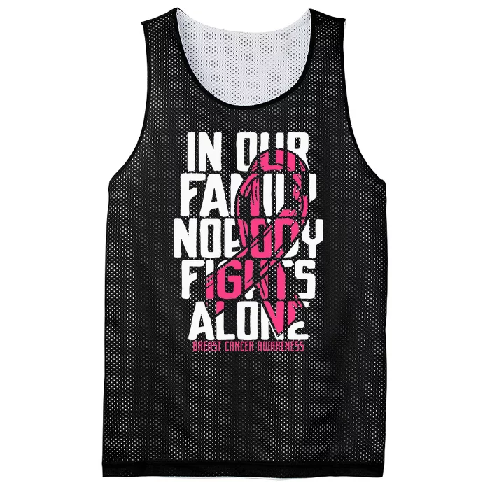 Breast Cancer Support Pink Family Breast Cancer Awareness Mesh Reversible Basketball Jersey Tank