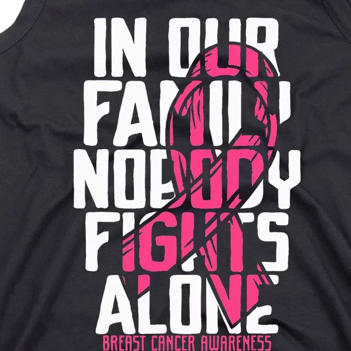 Breast Cancer Support Pink Family Breast Cancer Awareness Tank Top