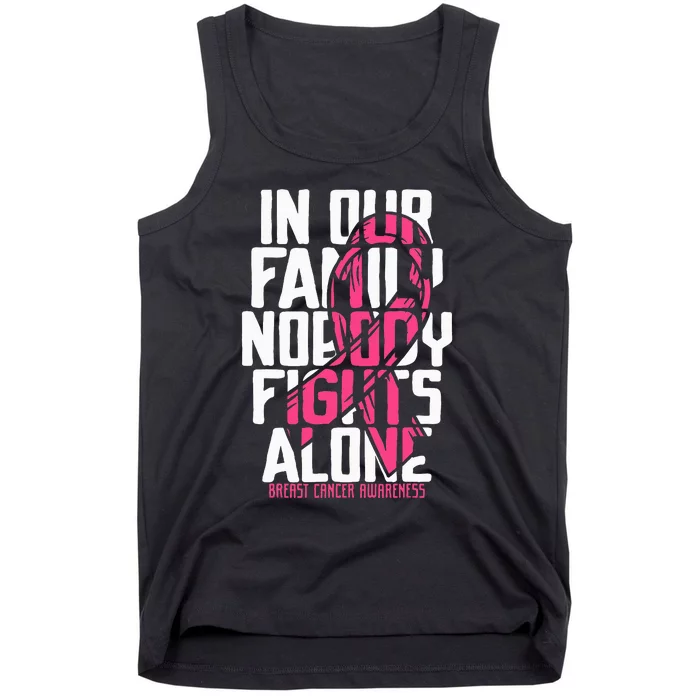 Breast Cancer Support Pink Family Breast Cancer Awareness Tank Top