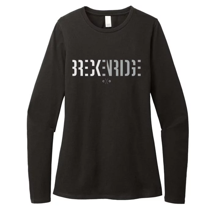 Breckenridge Colorado Ski Womens CVC Long Sleeve Shirt