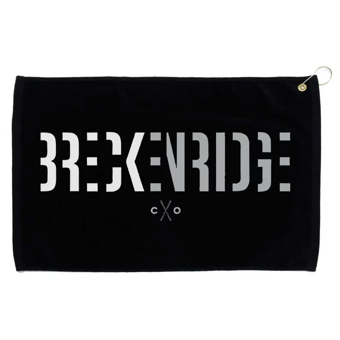 Breckenridge Colorado Ski Grommeted Golf Towel