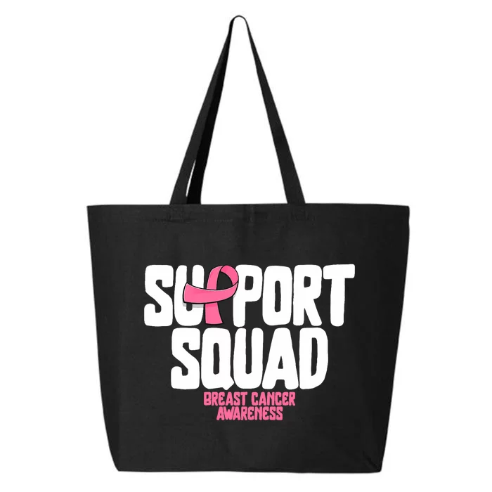 Breast Cancer Shirts Support Squad Breast Cancer Awareness 25L Jumbo Tote