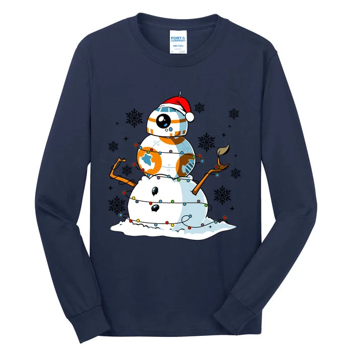 Bb8 Christmas Star Movie Wars Couples Bb8 Christmas Lights Tall Long Sleeve T-Shirt