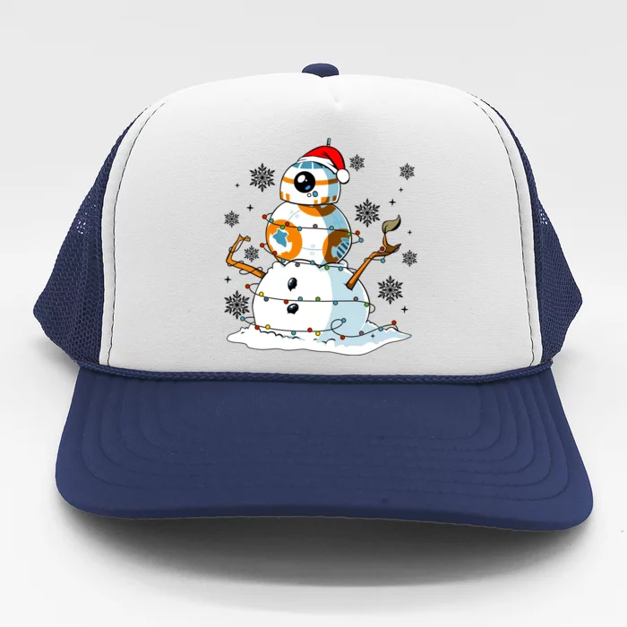 Bb8 Christmas Star Movie Wars Couples Bb8 Christmas Lights Trucker Hat