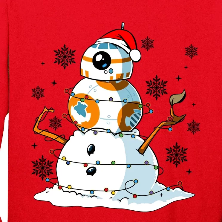 Bb8 Christmas Star Movie Wars Couples Bb8 Christmas Lights Long Sleeve Shirt