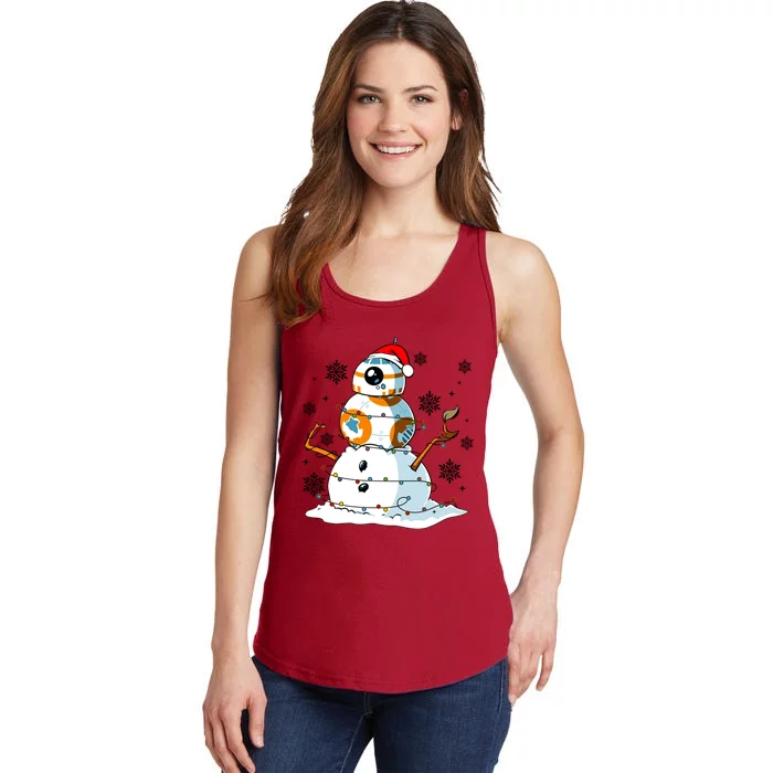 Bb8 Christmas Star Movie Wars Couples Bb8 Christmas Lights Ladies Essential Tank