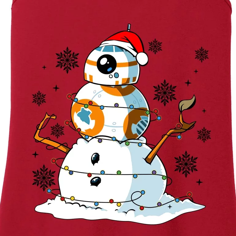 Bb8 Christmas Star Movie Wars Couples Bb8 Christmas Lights Ladies Essential Tank