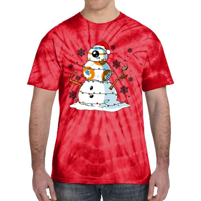 Bb8 Christmas Star Movie Wars Couples Bb8 Christmas Lights Tie-Dye T-Shirt