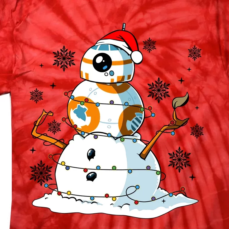 Bb8 Christmas Star Movie Wars Couples Bb8 Christmas Lights Tie-Dye T-Shirt