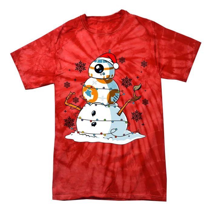 Bb8 Christmas Star Movie Wars Couples Bb8 Christmas Lights Tie-Dye T-Shirt