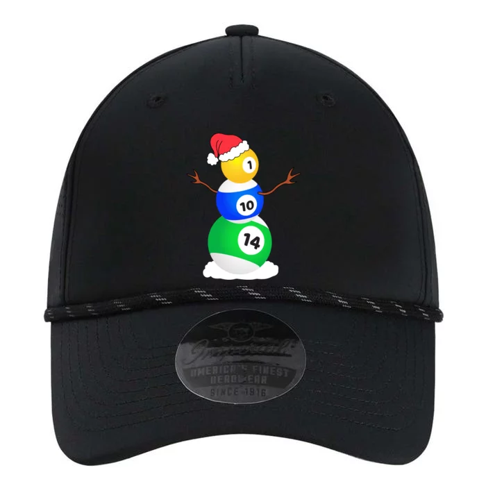 Billiards Christmas Snow Cute Gift Pool Player Christmas Pjs Funny Gift Performance The Dyno Cap