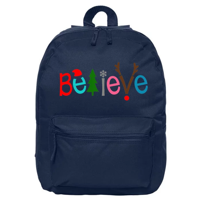 Believe Christmas Spirit Festive 16 in Basic Backpack