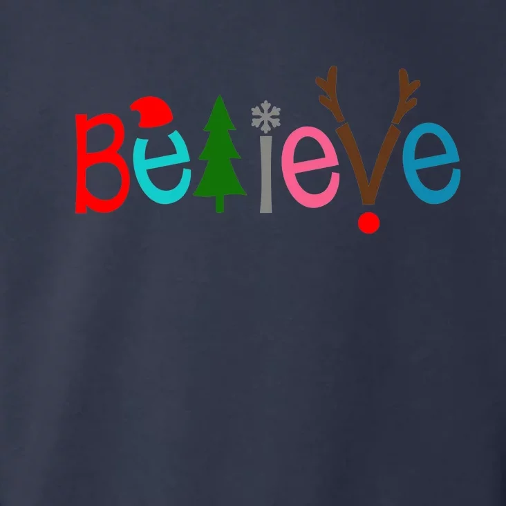 Believe Christmas Spirit Festive Toddler Hoodie