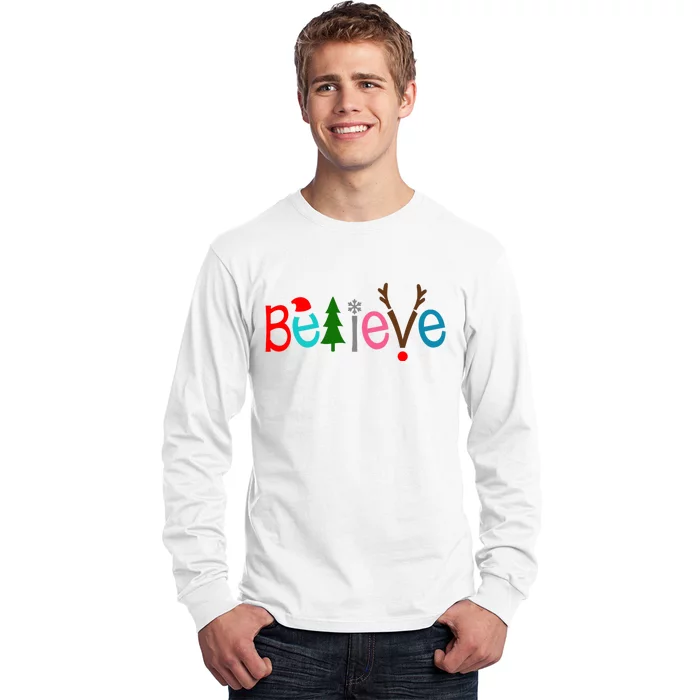 Believe Christmas Spirit Festive Long Sleeve Shirt