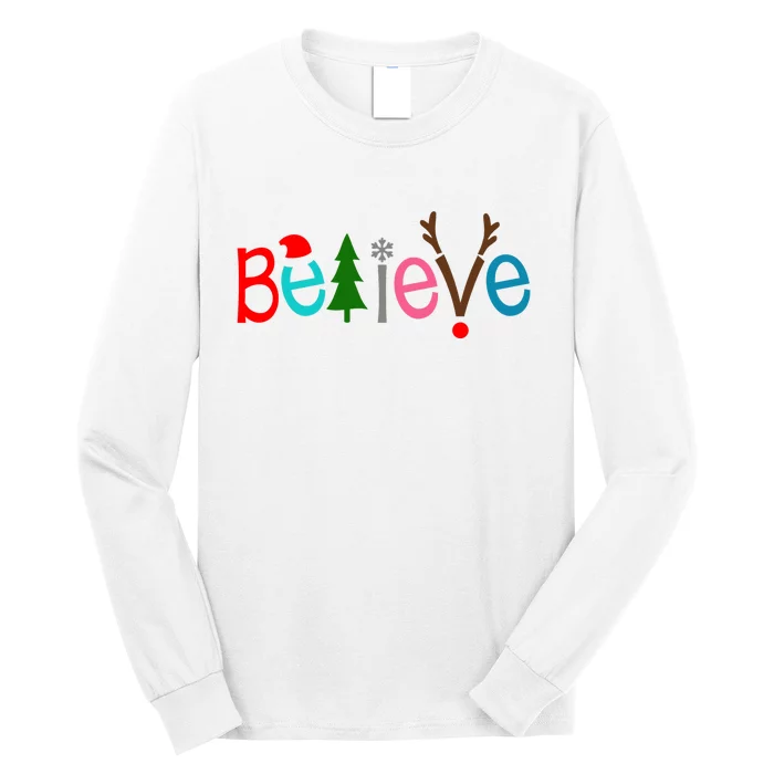 Believe Christmas Spirit Festive Long Sleeve Shirt