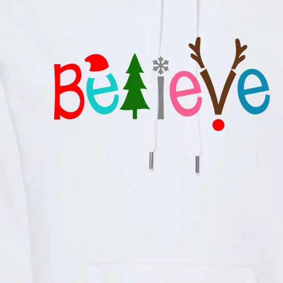 Believe Christmas Spirit Festive Premium Hoodie