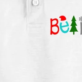 Believe Christmas Spirit Festive Dry Zone Grid Performance Polo