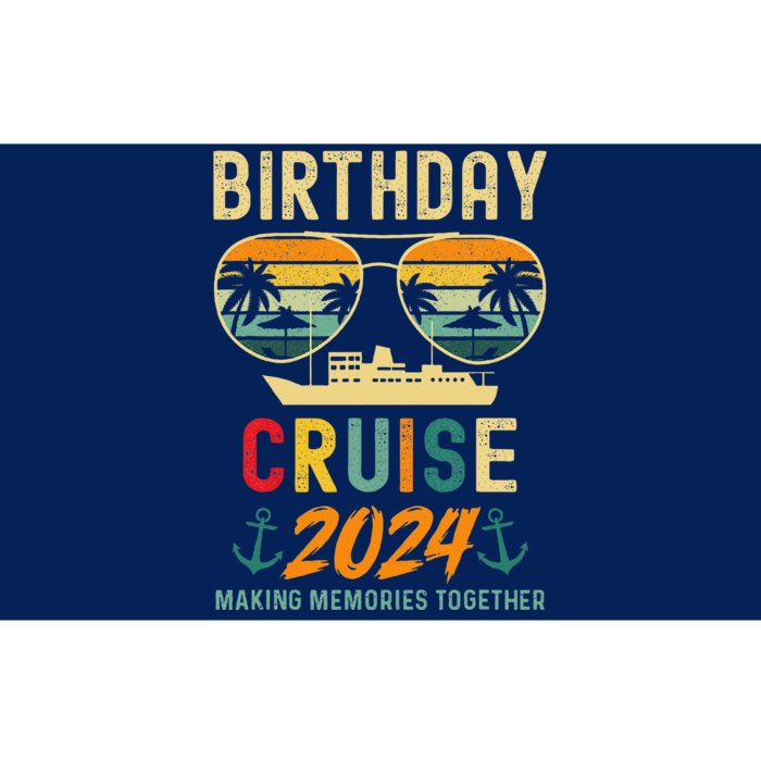 Birthday Cruise Shirts 2024 Squad Family Vacation Summer Bumper Sticker