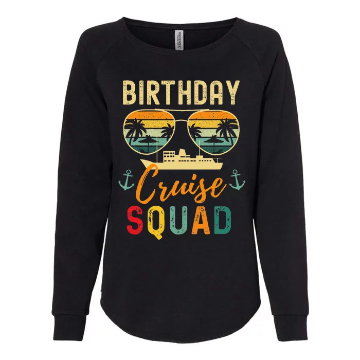 Birthday Cruise Shirts 2024 Squad Family Vacation Summer Womens California Wash Sweatshirt