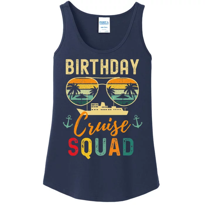 Birthday Cruise Shirts 2024 Squad Family Vacation Summer Ladies Essential Tank