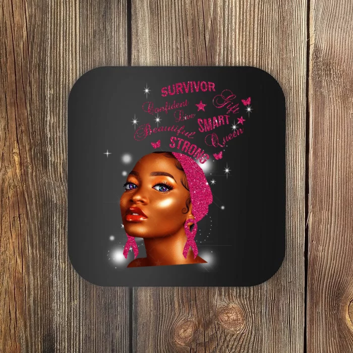 Breast Cancer Survivor Queen Coaster