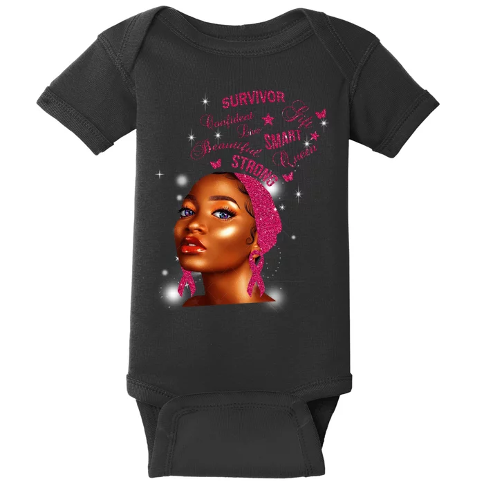 Breast Cancer Survivor Queen Baby Bodysuit