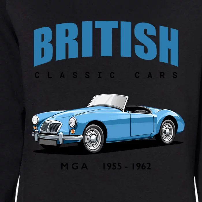 British Classic Sports Cars Cute Gift Mg Mga Gift Womens California Wash Sweatshirt