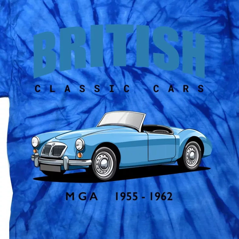 British Classic Sports Cars Cute Gift Mg Mga Gift Tie-Dye T-Shirt