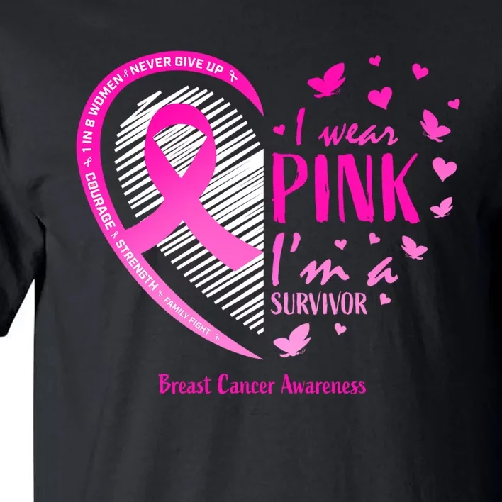 Breast Cancer Survivor Gifts Awareness Tall T-Shirt