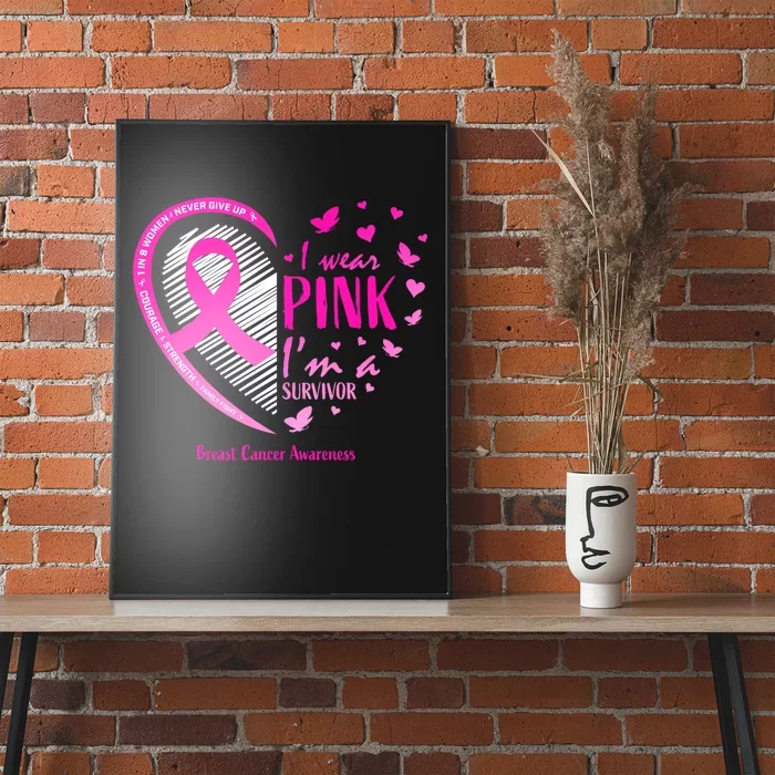 Breast Cancer Survivor Gifts Awareness Poster