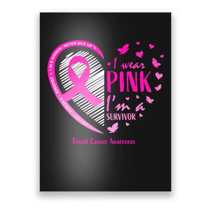 Breast Cancer Survivor Gifts Awareness Poster