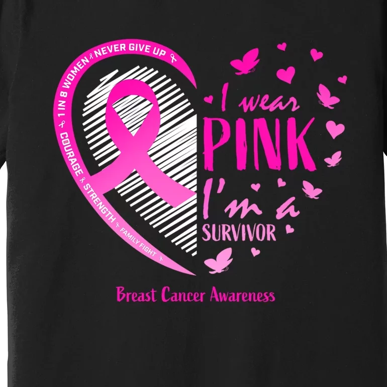 Breast Cancer Survivor Gifts Awareness Premium T-Shirt