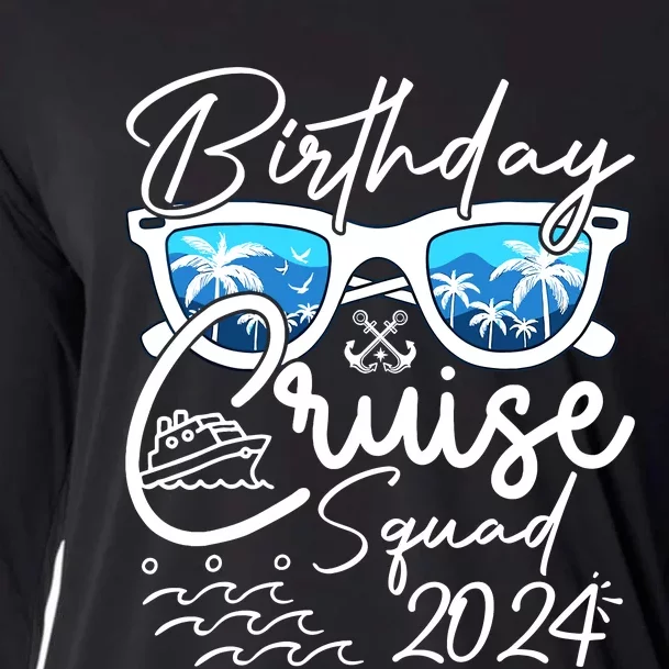 Birthday Cruise Squad Funny Birthday Party Cruise Squad 2024 Cooling Performance Long Sleeve Crew