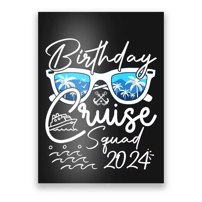 Birthday Cruise Squad Funny Birthday Party Cruise Squad 2024 Poster