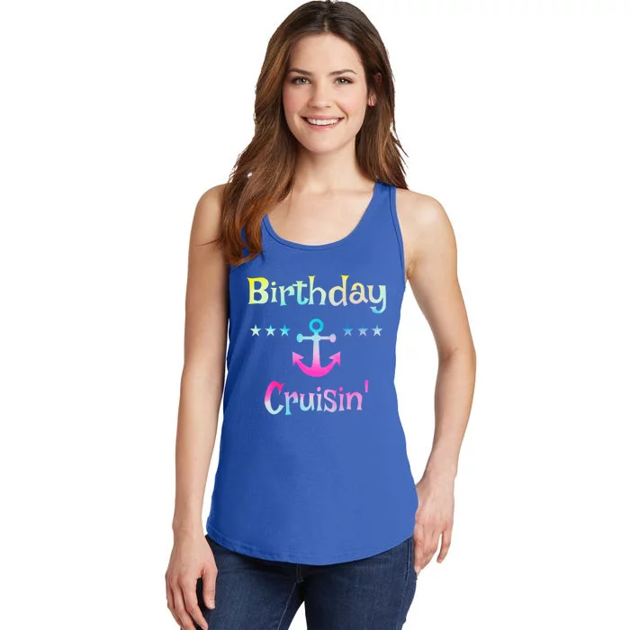 Birthday Cruise Squad Birthday Cruising Gift Ladies Essential Tank