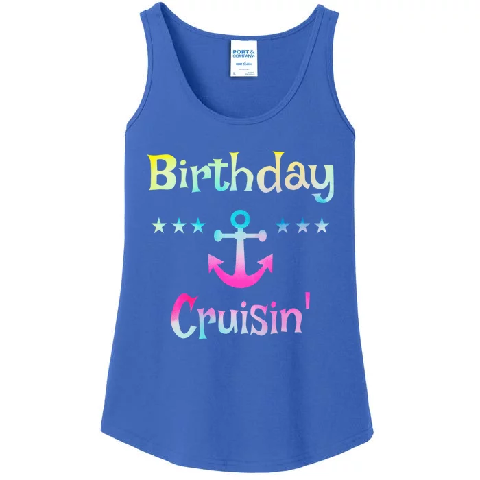 Birthday Cruise Squad Birthday Cruising Gift Ladies Essential Tank